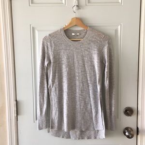 Madewell side slit knit top.